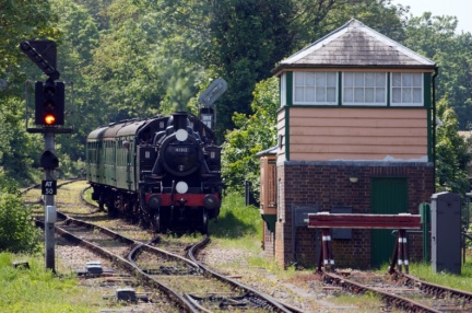 Watercress Line: Train Approaching Alton station